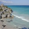 The Caribbean coast at Tulum
