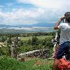 A view of Lago de Patzcuaro from high above