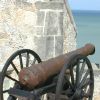 One of many canons used by the Spanish to defend Campeche against pirates.