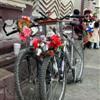 Many people do the pilgrimage to Juquila by bicycle