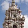 Close up of the temple of San Francisco Acatepec